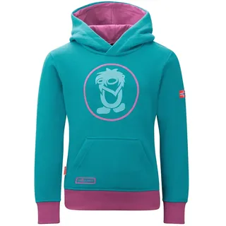 TROLLKIDS Troll Kapuzenpullover - Dark Turquoise / Bright Berry - 152 cm