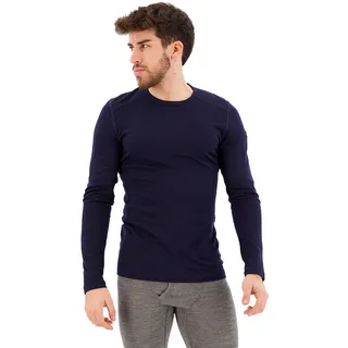 200 Oasis Merino Langarm-baselayer - Midnight Navy M