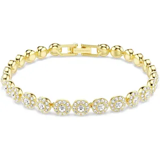 Swarovski Una Angelic Armband Rundschliff Weiß Goldlegierungsschicht Größe S
