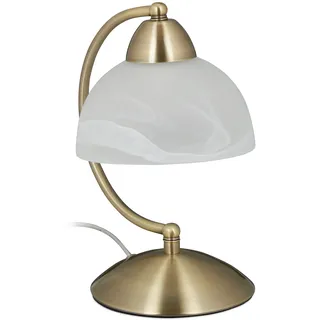 Relaxdays Tischlampe Touch Gold