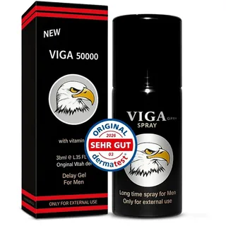 Viga Men's 50000 45 ml Delay Spray für Manner Verzögerungsspray - für den aktiven Mann - Extra Stark -Sofortwirkung für Männer hilft Ihnen, länger im Bett zu halten Sofort-Efekt | Hochdosiertt