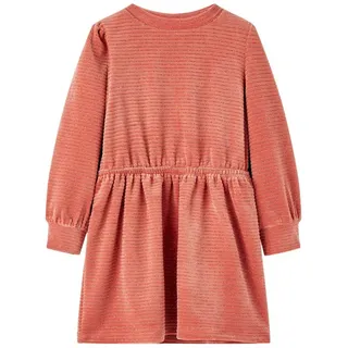 vidaXL Kinderkleid mit Langen Ärmeln Mittelrosa 104
