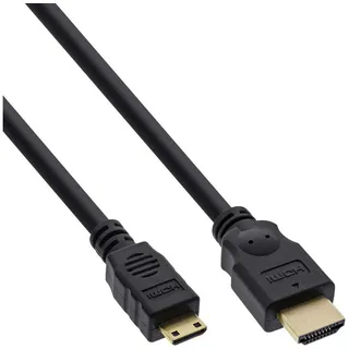 InLine HDMI Mini Kabel Stecker A auf C 0,5 m Schwarz
