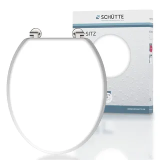 Schütte WC-Sitz Holz Weiß