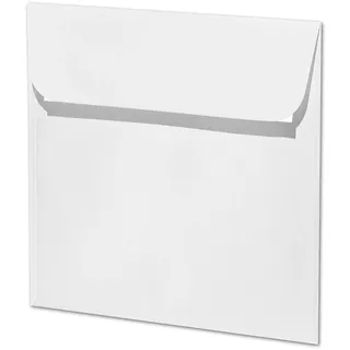 ARTOZ 10x quadratische Briefumschläge blütenweiß (Weiß) 100 g/m2 - 16 x 16 cm - Kuvert ohne Fenster - Umschläge mit Haftklebung