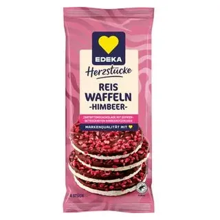 Edeka Reiswaffeln Himbeer mit Zartbitterschokolade 4 x 64 g