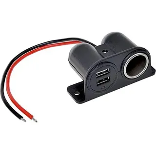 PRO PLUS Aufbau Steckdose 12V / 24V + 2x USB Verteiler Zigarettenanzünder