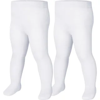 Playshoes 2er-Set: Thermo-Strumpfhosen in Weiß 98/104