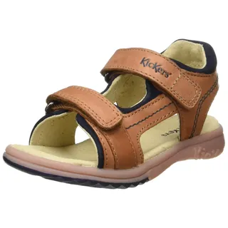 KICKERS Platino Sandalen , Jungen, Braun (Camel 114), 32 EU