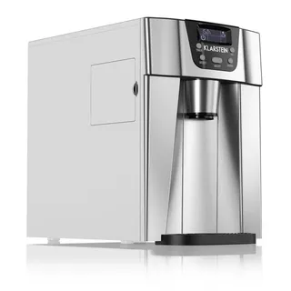 Klarstein Eiswürfelmaschine Ice Volcano 2G Eismaschine LED 12kg silberfarben