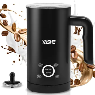 yashe Elektrischer Milchaufschäumer 4 in 1 schwarz