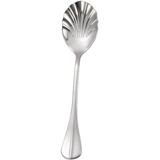 Edelstahl-Muschel-Löffel, langer Griff, Dessertlöffel, für Restaurant, Eis, Küche, Dessertlöffel, Mischen, Servieren