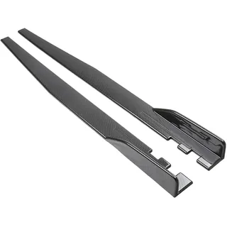Auto Seitenschweller für Mercedes Benz CLS Coupe C219 2004 2005 2006 2007 2008 2009 2010, Rocker Splitter Seitentrittleistenpedale Karosserie-Kit, Auto Zubehör,Carbon Fiber Look