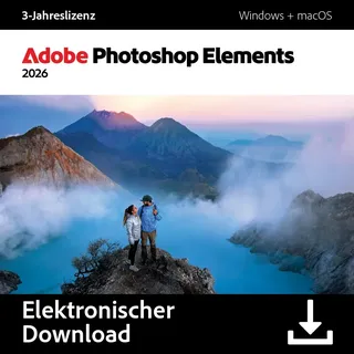 Adobe Photoshop Elements 2026 | Einmaliger Kauf | 2 Installationen | Mac