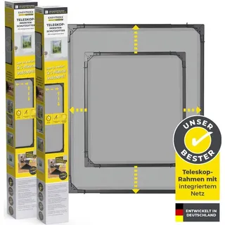 EasyMaxx Insektenschutzgitter Teleskop 2er-Set 80 x 100 cm Anthrazit