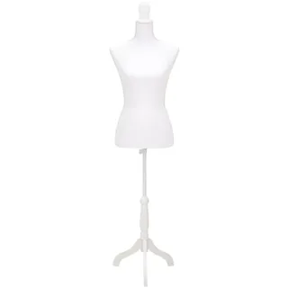 vidaXL Schneiderpuppe Torso Weiß