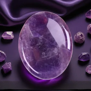 Amazleer Natürlicher Amethyst Heilstein 3.5-5cm Trommelstein Rohstein poliert Edelstein Kristall für Meditation, Stressabbau Energie Handschmeichler gegen Angst (1 Stück) (Amethyst)