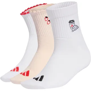adidas Graphic Socken 3 Paare Wonder Quartz/Weiß/Pure Ruby 43-45