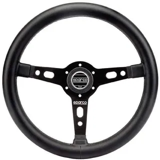 Sparco Universal Lenkrad Targa 350 - Schwarz Leder - Durchmesser 350mm