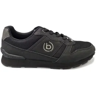 Bugatti Herren City-Sneaker mit Soft Fit Halb-Schuhe sportliche Freizeit-Schuhe 324-30806-5000 Schwarz - 42