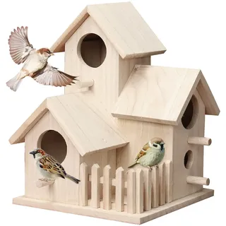 Vogelhaus Nistkasten, Nistkasten Vögel, Nistkasten Wellensittich Vogelhaus Balkon Bausatz Vogelhaus, Nistkasten Bausatz Für Meisen Und Starenkasten, Nistkästen Futterhaus Für Vögel Und Spatzen (A)