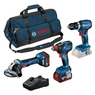 Bosch Combo Kit 3 tool kit 18V Profi Set (GSB,GDXGWS,2x5.0Ah)