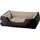 Hundecouch Lupi S 60 x 60 cm schwarz-beige