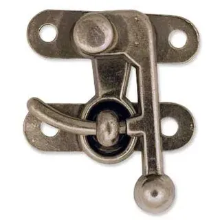 Medium Antique Nickel Finish Swing Bag Clasp by Tandy Leather