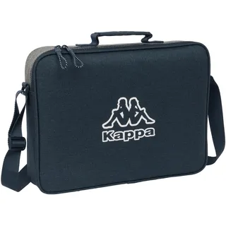 Safta KAPPA DARK NAVY - Aktentasche, Umhängetasche, bequem und vielseitig, Qualität und Widerstandsfähigkeit, 38 x 6 x 28 cm, Grau/Marineblau Melange