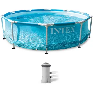 Intex Beachside Metal Frame Pool Set 305 x 76 cm inkl. Filterpumpe