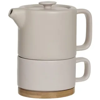 SECRET DE GOURMET - Teekanne mit Tasse Natural, 400 Ml - pink