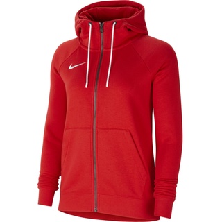 Nike Damen W Nk FLC Park20 Fz Hoodie Kapuzenjacke, University Red/White/White, XS