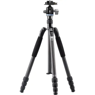 Sirui T-024SK+KS-5 Traveler Ultralight Carbon Stativ mit Kugelkopf