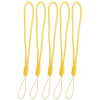 jdstty 5 x Handschlaufe für Handy-Kamera, gelb