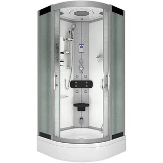 AcquaVapore Dampfdusche Duschtempel Sauna Dusche Duschkabine D46-60M2 100x100 cm ohne 2k Scheiben Versiegelung