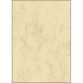 Sigel Motivpapier Marmor beige DIN A4 90 g/qm 25 Blatt