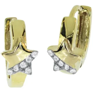 Ostsee-Schmuck Creolen Ostsee-Schmuck gelbgold 333 12 x 6,0mm