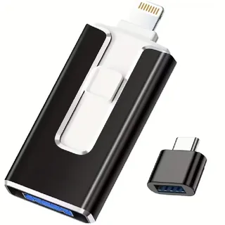 3-in-1 128 GB USB-C Stick mit schneller Datenübertragung, Micro-USB Stick für Handy, Speicherstick für Handy - DATAFLEX Schwarz