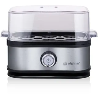 Alpina Eierkocher, 210 Watt, Silber-Schwarz