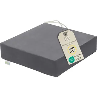 Bodyprotect Sitzerhöhung Sitzkissen Stuhlkissen Aufstehhilfe Bodenkissen 40 x 40 x 10 cm, Ökotex 100, Waschbar, grau, Made in EU