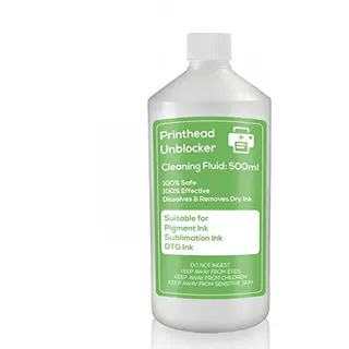DTG-Reinigungsflüssigkeit für Druckkopf, 750 ml zum Reinigen und Entblocken von Druckkopf-Düsen für Epson/Brother Drucker