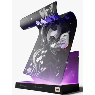 Nyfter - XXL Gaming Mauspad Nyfpad - 900x500mm Koi Premium Gaming Mousepad (Blossom-Black)