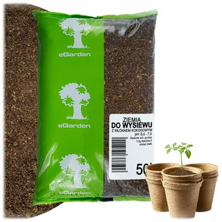 eGarden Anzuchterde, Aussaaterde mit Kokosfaser 50L – Spezialerde für Keimlinge & Stecklinge, ideale Anzuchterde | Perfektes Substrat für Keimlinge, jungpflanzen und gemüse