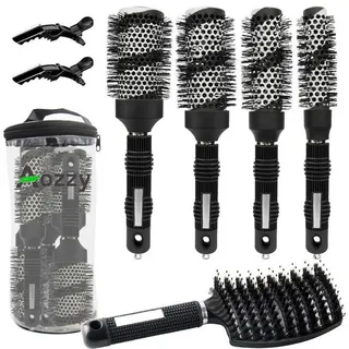 luxuskollektion Haar-Rundbürste Set Föhnen Glattes Haarstyling Keramik Ion