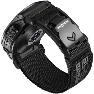Bandletic 22mm Nylon Band kompatibel mit Garmin Fenix 8 47mm/7/6/5 Armband