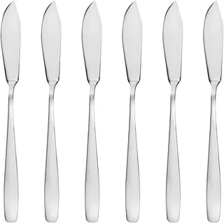 GRÄWE Fischmesser Königstein Set 6-teilig, Fischset für 6 Personen, Messer für Fisch, Edelstahl poliert, spülmaschinengeeignet