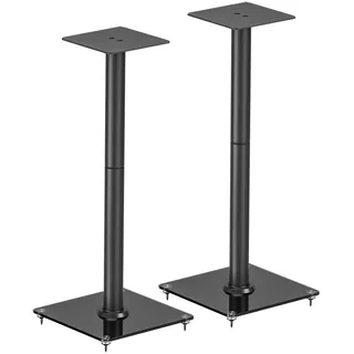 My Wall 2er Set Lautsprecher-Ständer – HS35L, Boxenständer belastbar bis 25 kg, Mit Anti-Vibrationsmatte, Lautsprecher Standfuß, wechselbare Füße, sicherer Stand und unverfälschter Sound