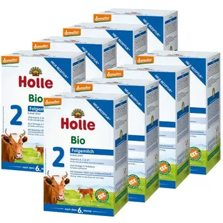 8x Holle Bio-Folgemilch 2 nach dem 6. Monat (8x600g)