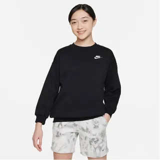 Nike Sportswear Oversized Kinder Sweatshirt - black/white - 147-158
