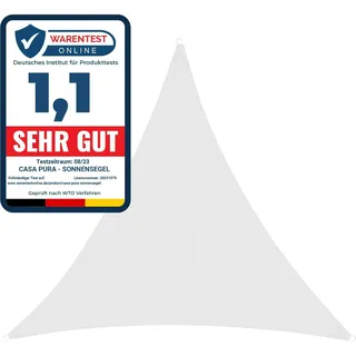 casa pura Wasserabweisendes Sonnensegel Weiß